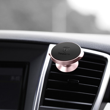 Suporte de carro magnético para o telefone no ar quadriculado quadriculado preto