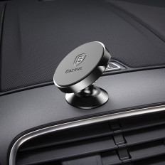 Punho de carro magnético para uma placa de telefone preto