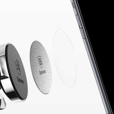 Självhäftande metallplattor för magnetiska silver telefonhållare