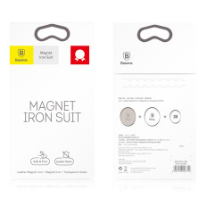 Plaques métalliques auto-adhésives pour porte-téléphone en argent magnétique