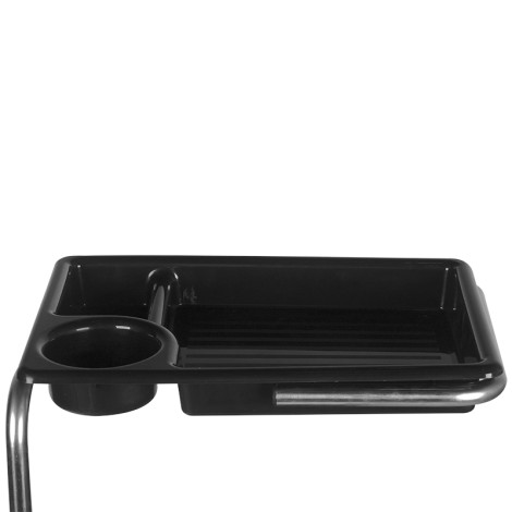Helper - tabouret pédicure 16 plus noir/blanc — vue de dessus
