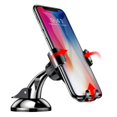Gravitacijski nosilec avtomobilov za telefon na oknu z distribucijsko ploščo. OSCculum rdeča