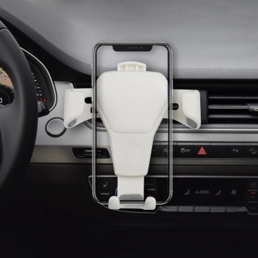 Titulaire de voiture pour téléphone gravitationnel avec porte-voiture Ventilation H01 Noir