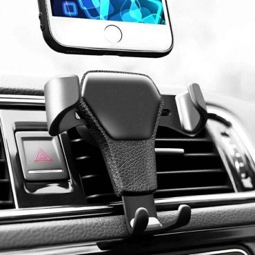 Soporte para automóvil para Teléfono Gravitacional con Ventilación Vigua Titular de Coche H01 Negro