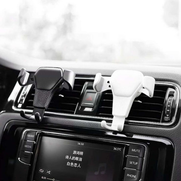 Titulaire de voiture pour téléphone gravitationnel avec porte-voiture Ventilation H01 Noir