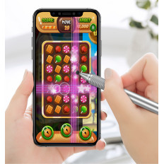 Dvostrani kapacitivni stylus disk stylus + ilepis srebrna olovka