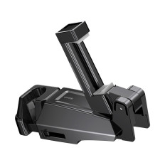 Auto pakaramais turētājs pa tālruni 4.0 '' - 6,5 '' uz melnā galvas balsta