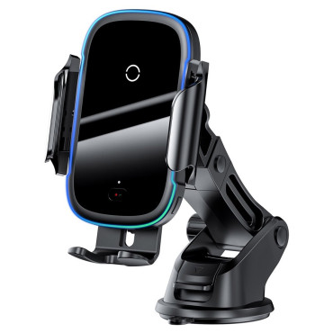 Automatischer elektrischer Autohalter Wireless-Ladegerät Qi 15W schwarz