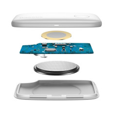 T2 Keychain Mini Wireless Locator Lai atslēgas un citi vienumi White