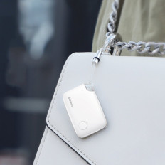 T2 Keychain Mini Wireless Locator Lai atslēgas un citi vienumi White