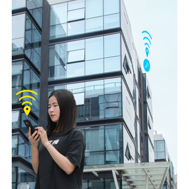 T2 Keychain Mini Wireless Locator Lai atslēgas un citi vienumi White