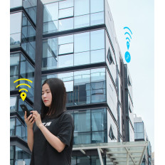 T2 Keychain Mini Wireless Locator Lai atslēgas un citi vienumi White