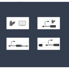 Extern LAN Micro USB 100Mbps nätverkskort för Chromecast 1M svart
