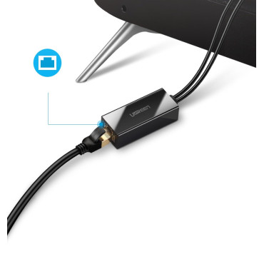 Ārējā LAN Micro USB 100Mbps tīkla karte Chromecast 1M Black