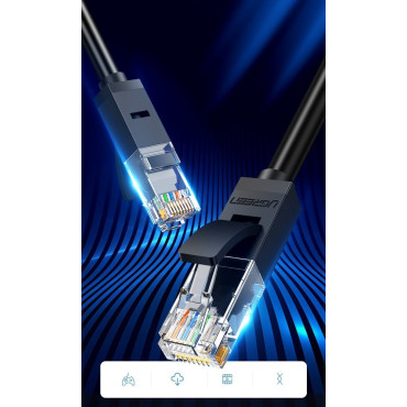 Patchcord kabeļu tīkla kabelis Ethernet RJ45 CAT 6 UTP 1000Mbps 2m