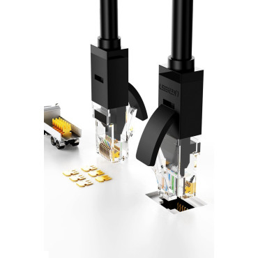 Patchcord kabeļu tīkla kabelis Ethernet RJ45 CAT 6 UTP 1000Mbps 2m