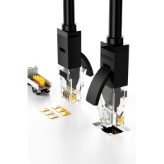 Patchcord kabeļu tīkla kabelis Ethernet RJ45 CAT 6 UTP 1000Mbps 2m