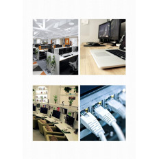 Patchcord kabeļu tīkla kabelis Ethernet RJ45 CAT 6 UTP 1000Mbps 2m