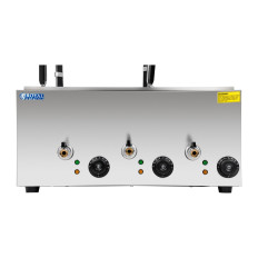 Pasta cooker with bemar for cooking pasta and dumplings 3 chambers with faucets