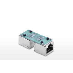 Kopplingskontakten på nätverkskabelparet RJ45 Vit
