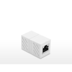 Kopplingskontakten på nätverkskabelparet RJ45 Vit
