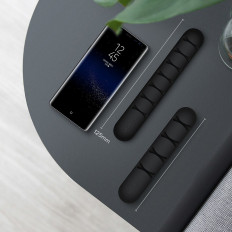 Öntapadó szervező 4 kábellel Huzalok készlet 2db fekete