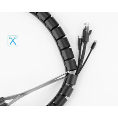 5m svart kabel maskering maskin