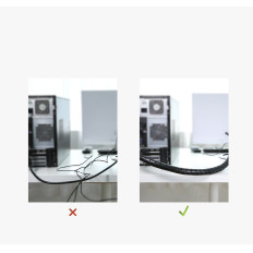 5m svart kabel maskering maskin