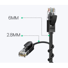 Kábel patchcord Ethernet RJ45 CAT 6A UTP 1000MBPS 1M
