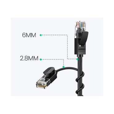 PatchCord Cable Ethernet -kaapeli RJ45 CAT 6A UTP 1000Mbps 10m