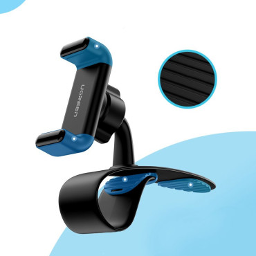 Suporte de carro para fivela de telefone no painel preto