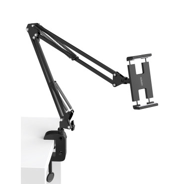 Lidar com o ombro artesanal de dobramento para mesa de mesa no tablet do telefone preto e cinza