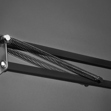 Manija plegable hombro hecho a mano para el escritorio de la mesa en la tableta del teléfono negro y gris