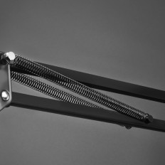 Käepide kokkuklapitavad käsitsi valmistatud õla laualaua jaoks telefoni tahvelarvuti must ja hall