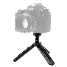 Mini Tripod Selfie Fotohållare för telefonkamera Kamera GOPRO 16-21cm Svart