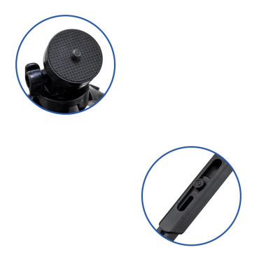 Mini trípode Selfie Photo Soporte para cámara Cámara Cámara Gopro 16-21cm negro