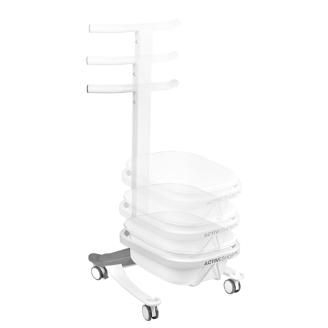 Εργονομική λεκάνη πεντικιούρ με ροδάκια και λειτουργία ανύψωσης