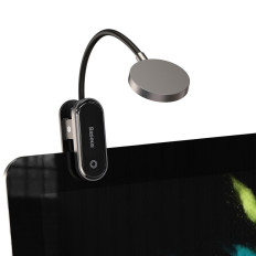Mini LED lampa na čítanie s sivým klipom