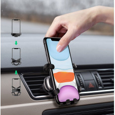 Bil gravitation handtag på en svart telefon