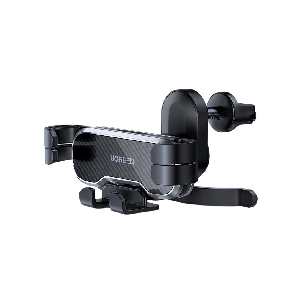 Auto Gravity Handgreep op een zwarte telefoon