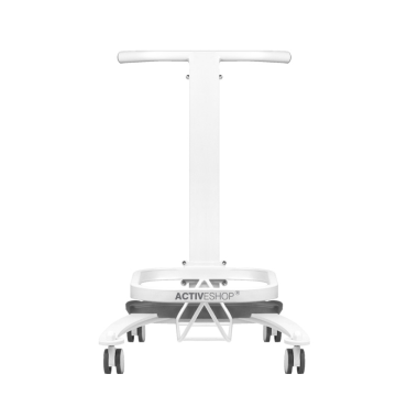 Comfort pedicure tray on wheels with lift function — front view