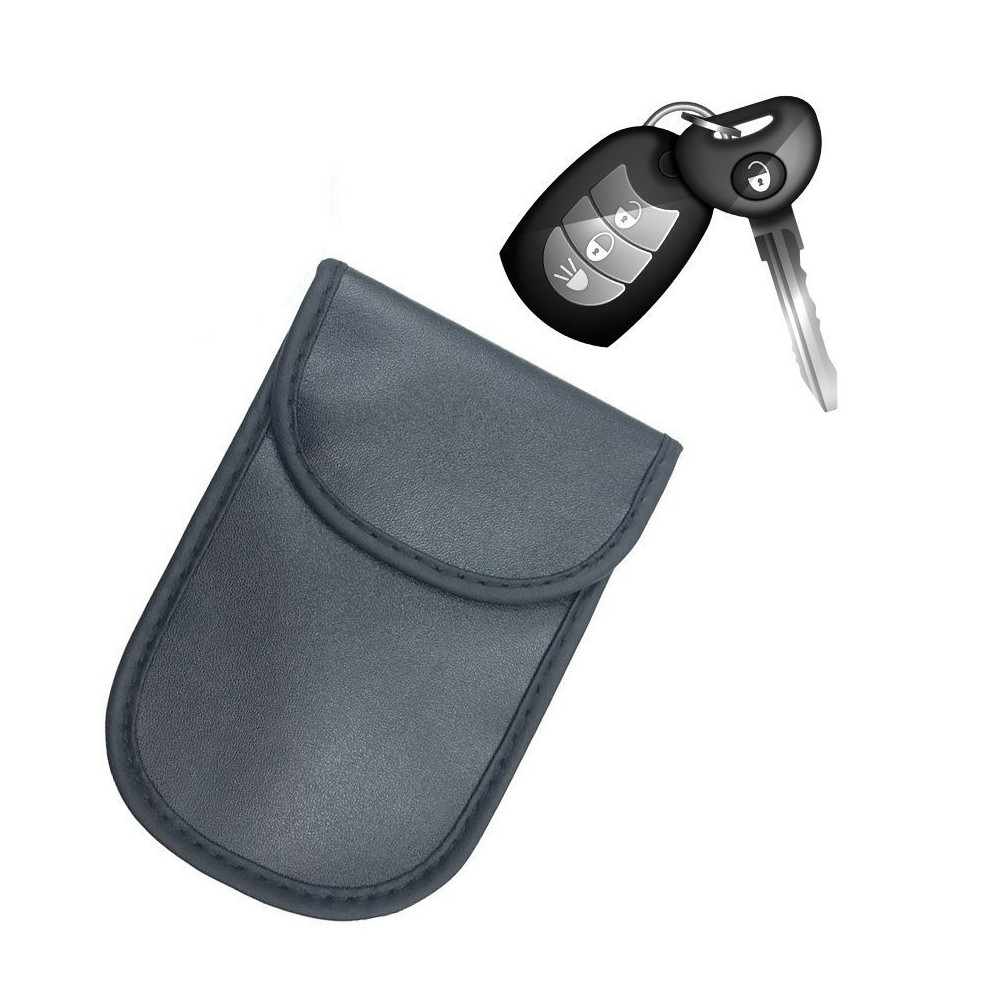 Caso anti-roubo para chaves de carro Faradaya 14x10cm preto