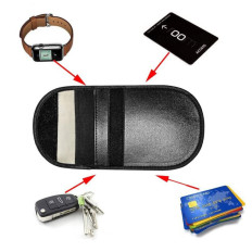 Caso anti-roubo para chaves de carro Faradaya 14x10cm preto