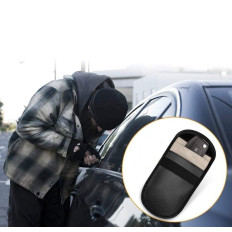 Case Anti-Theft za avtomobile Keys Faradaya 14x10cm Black
