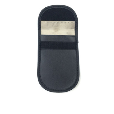 Caso anti-roubo para chaves de carro Faradaya 14x10cm preto