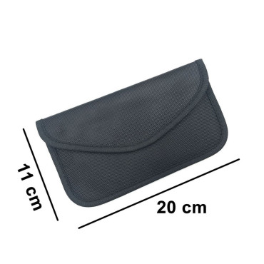 Hülle Anti-Diebstahl für Autoschlüssel Faradaya 20x11cm schwarz