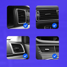 Suporte de carro magnético colado auto-adesivo para a placa de telefone preta