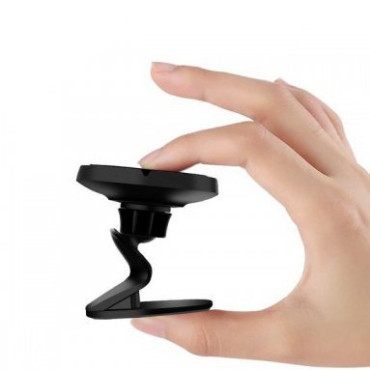 Self-adhesive glued magnetic car holder for black telephone board