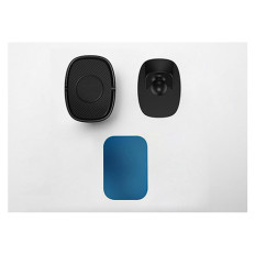 Supporto autoadesivo auto magnetico incollato per scheda telefonica nera