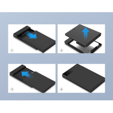 HDD SSD HDD-diskhus SATA 2,5 '' USB 3.2 Gen 1